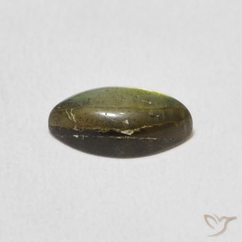 Labradorite Multicolore naturale da 1.41 ct, Taglio marquise, Traslucido