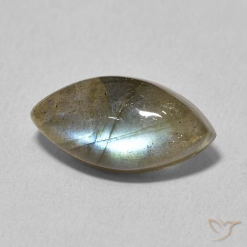 Labradorite Multicolore naturale da 5.19 ct, Taglio marquise, Traslucido