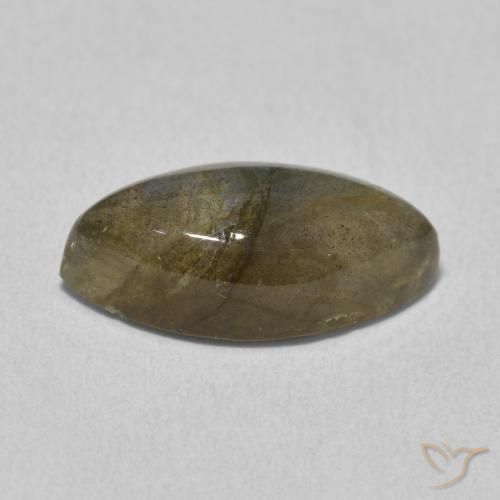 Labradorite Multicolore naturale da 5.19 ct, Taglio marquise, Traslucido
