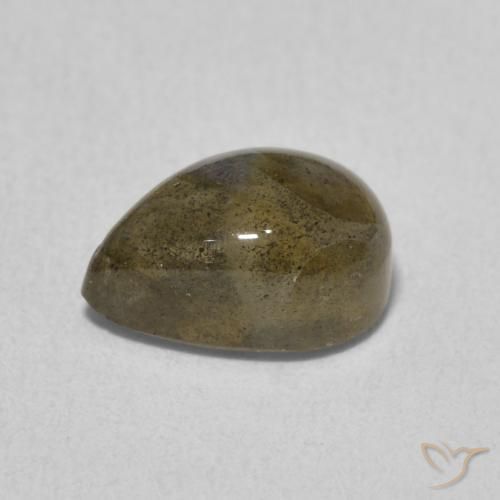 Labradorite Multicolore naturale da 2.43 ct, Forma a pera, Traslucido