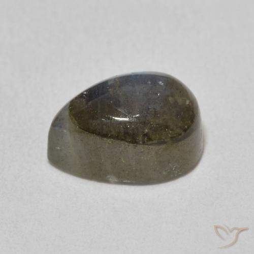 Labradorite Multicolore naturale da 2.93 ct, Forma a pera, Traslucido