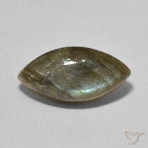 Labradorite Multicolore naturale da 5.31 ct, Taglio marquise, Traslucido