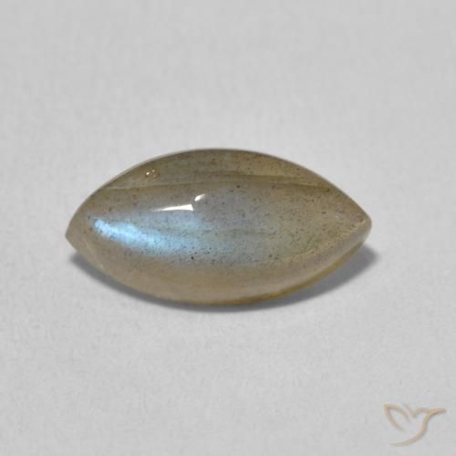 2.39ct Naturale Multicolore Labradorite, Taglio marquise, Traslucido