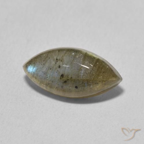 Labradorite Multicolore naturale da 3.61 ct, Taglio marquise, Traslucido