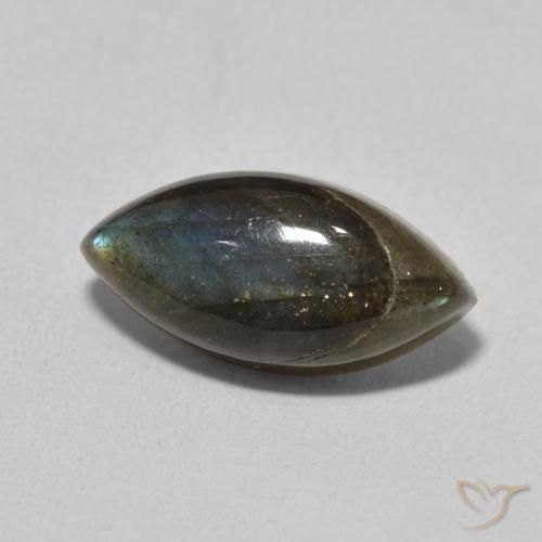 Labradorite Multicolore naturale da 5.02 ct, Taglio marquise, Traslucido
