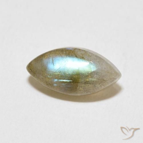 Labradorite Multicolore naturale da 2.37 ct, Taglio marquise, Traslucido