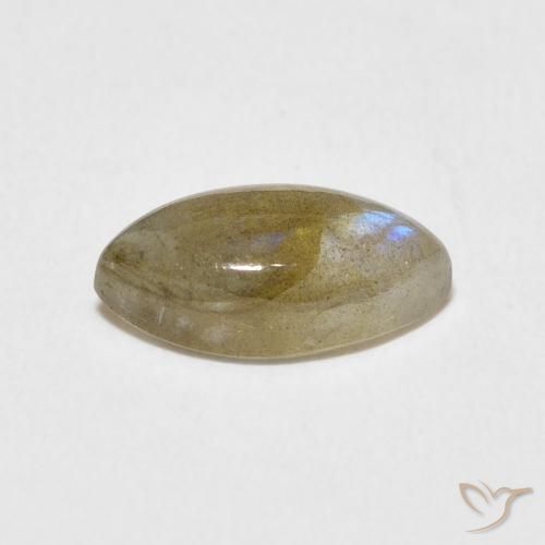 Labradorite Multicolore naturale da 2.37 ct, Taglio marquise, Traslucido