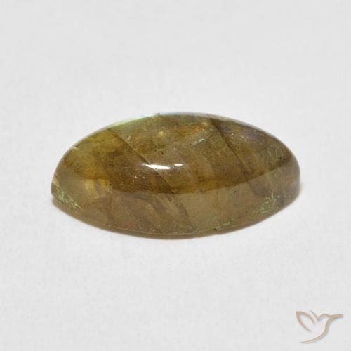 Labradorite Multicolore naturale da 5.61 ct, Taglio marquise, Traslucido