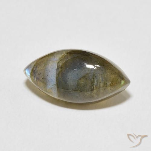Labradorite Multicolore naturale da 5.27 ct, Taglio marquise, Traslucido