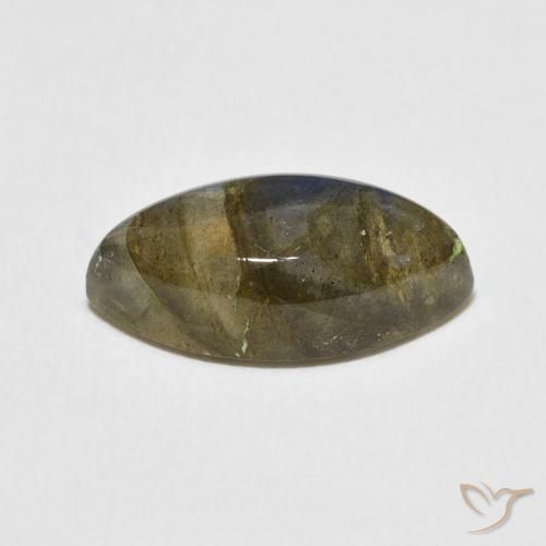 Labradorite Multicolore naturale da 5.27 ct, Taglio marquise, Traslucido