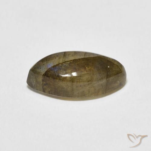 Labradorite Multicolore naturale da 3.58 ct, Taglio marquise, Traslucido