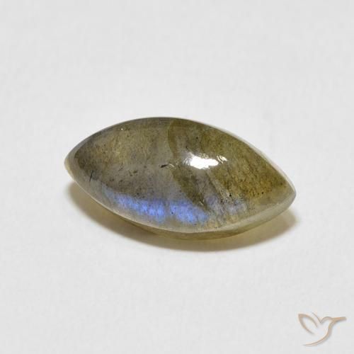 Labradorite Multicolore naturale da 3.96 ct, Taglio marquise, Traslucido