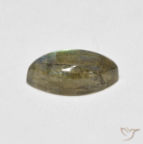 Labradorite Multicolore naturale da 3.82 ct, Taglio marquise, Traslucido