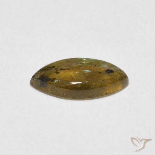 Labradorite Multicolore naturale da 0.95 ct, Taglio marquise, Traslucido