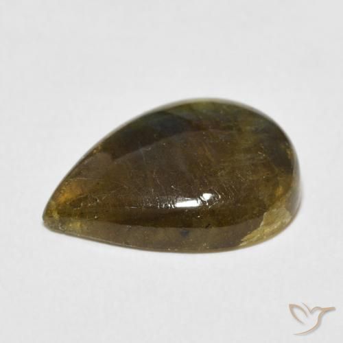Labradorite Multicolore naturale da 8.56 ct, Forma a pera, Traslucido