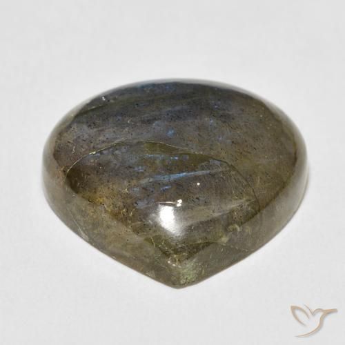 Labradorite Multicolore naturale da 22.02 ct, Forma a pera, Traslucido