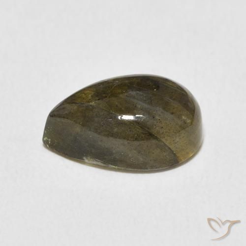 Labradorite Multicolore naturale da 3.76 ct, Forma a pera, Traslucido