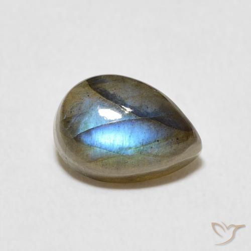 Labradorite Multicolore naturale da 2.83 ct, Forma a pera, Traslucido