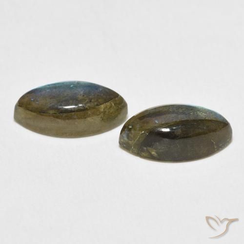 Gemme di Labradorite Multicolore naturale da 5.12 ct, Taglio marquise, Traslucido