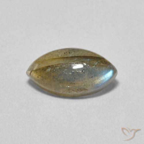 1.43ct Naturale Multicolore Labradorite, Taglio marquise, Traslucido