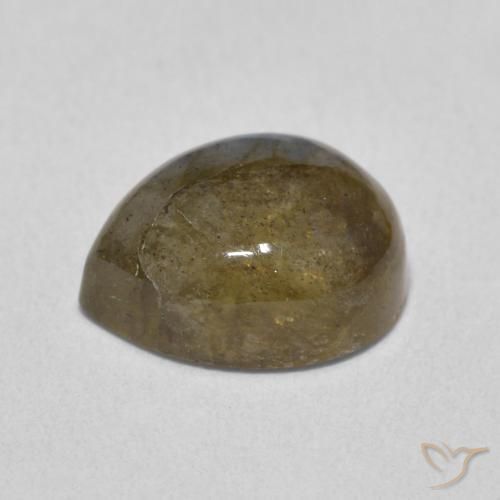 Labradorite Multicolore naturale da 3.86 ct, Forma a pera, Traslucido