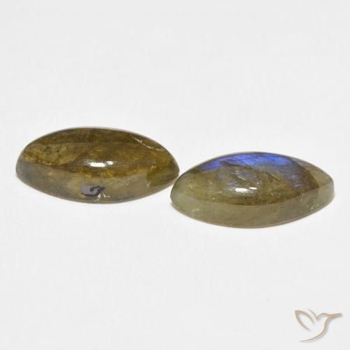 Gemme di Labradorite Multicolore naturale da 9.23 ct, Taglio marquise, Traslucido