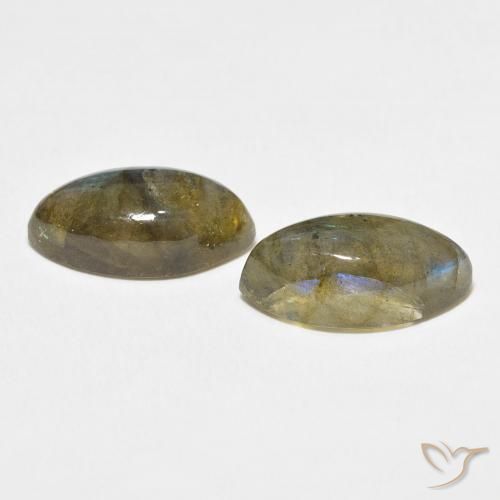 Gemme di Labradorite Multicolore naturale da 10.96 ct, Taglio marquise, Traslucido