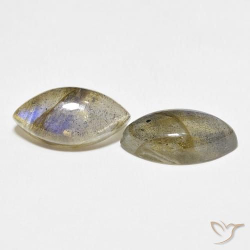 Gemme di Labradorite Multicolore naturale da 10.02 ct, Taglio marquise, Traslucido