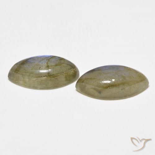 Gemme di Labradorite Multicolore naturale da 9.66 ct, Taglio marquise, Traslucido