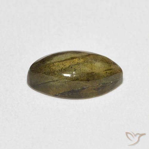 Labradorite Multicolore naturale da 1.32 ct, Taglio marquise, Traslucido