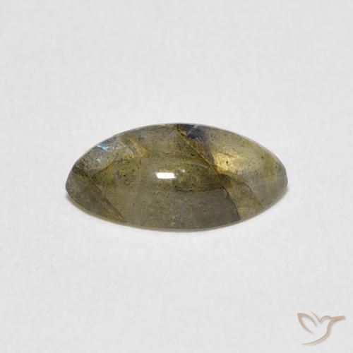 Labradorite Multicolore naturale da 1.29 ct, Taglio marquise, Traslucido
