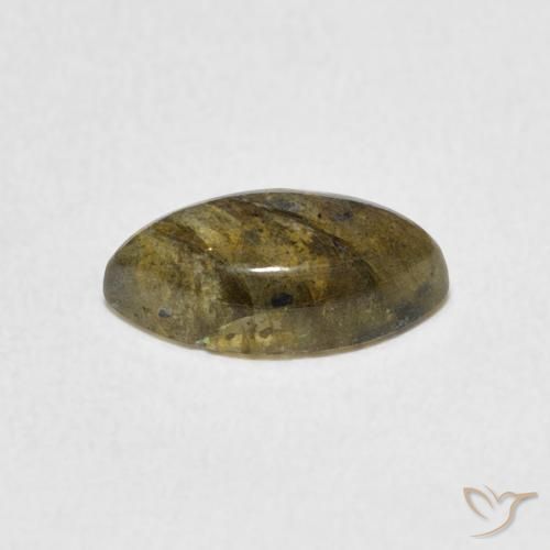 Labradorite Multicolore naturale da 1.37 ct, Taglio marquise, Traslucido