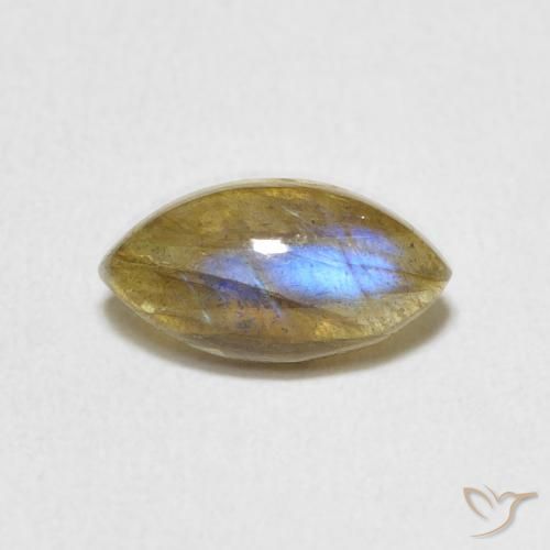 1.44ct Naturale Multicolore Labradorite, Taglio marquise, Traslucido