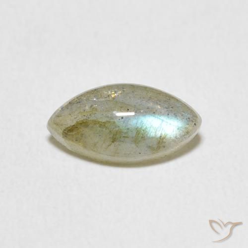 1.32ct Naturale Multicolore Labradorite, Taglio marquise, Traslucido