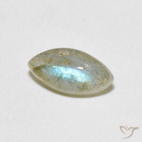 Labradorite Multicolore naturale da 1.32 ct, Taglio marquise, Traslucido