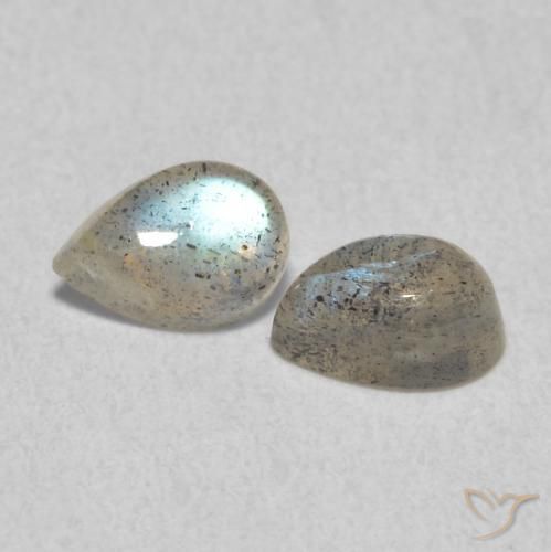 Gemme di Labradorite Multicolore naturale da 1.07 ct, Forma a pera, Traslucido
