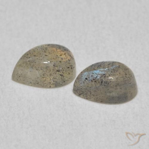 Gemme di Labradorite Multicolore naturale da 1.07 ct, Forma a pera, Traslucido