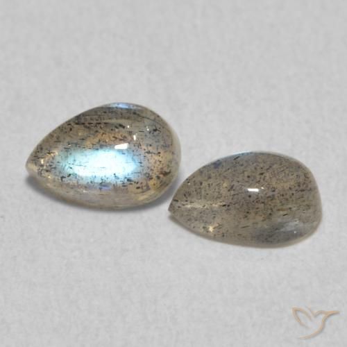 Gemme di Labradorite Multicolore naturale da 1.02 ct, Forma a pera, Traslucido
