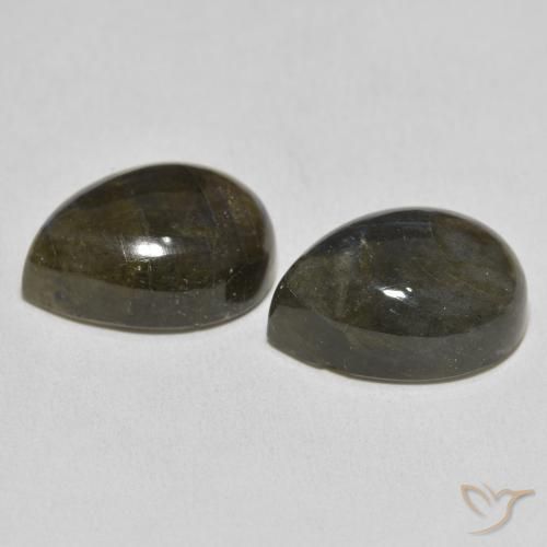 Gemme di Labradorite Multicolore naturale da 20.86 ct, Forma a pera, Traslucido