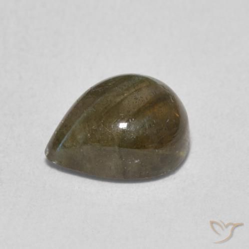 Labradorite Multicolore naturale da 1.79 ct, Forma a pera, Traslucido