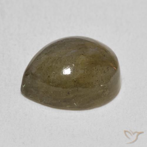 Labradorite Multicolore naturale da 4.02 ct, Forma a pera, Traslucido