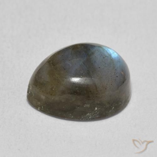 Labradorite Multicolore naturale da 4.10 ct, Forma a pera, Traslucido