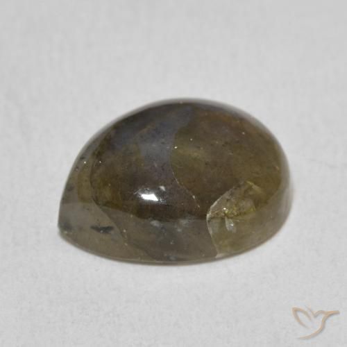 Labradorite Multicolore naturale da 3.40 ct, Forma a pera, Traslucido