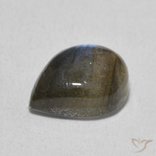 Labradorite Multicolore naturale da 2.53 ct, Forma a pera, Traslucido