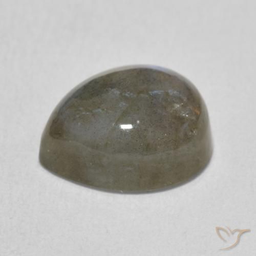 Labradorite Multicolore naturale da 4.12 ct, Forma a pera, Traslucido