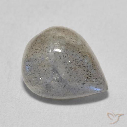 Labradorite Multicolore naturale da 3.65 ct, Forma a pera, Traslucido
