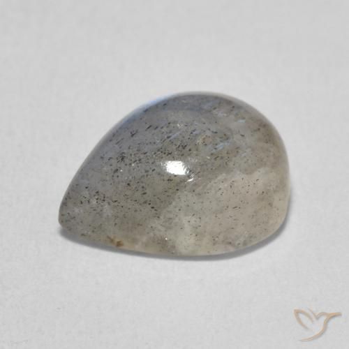Labradorite Multicolore naturale da 3.65 ct, Forma a pera, Traslucido