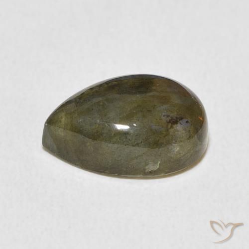 Labradorite Multicolore naturale da 3.76 ct, Forma a pera, Traslucido