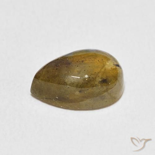 Labradorite Multicolore naturale da 2.48 ct, Forma a pera, Traslucido