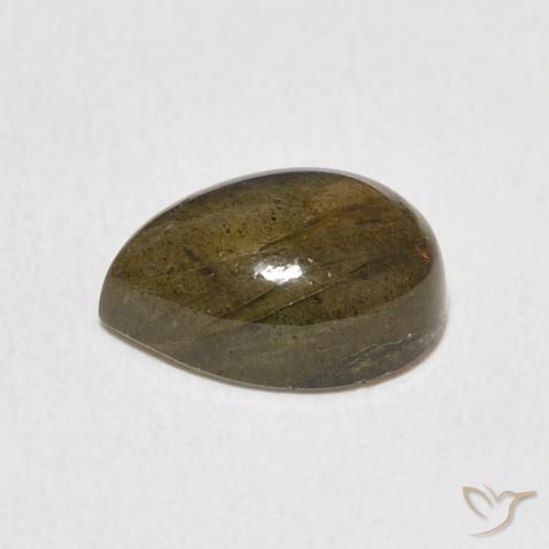 Labradorite Multicolore naturale da 2.40 ct, Forma a pera, Traslucido
